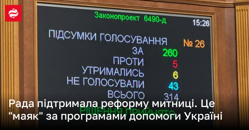 Парламент затвердив реформу митної служби. Це один з основних 