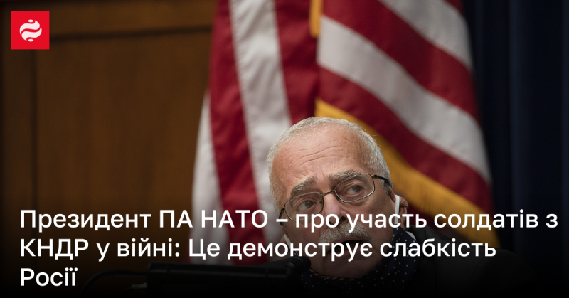 Голова Парламентської асамблеї НАТО прокоментував участь військовослужбовців з Північної Кореї у конфлікті, зазначивши, що це вказує на вразливість Росії.