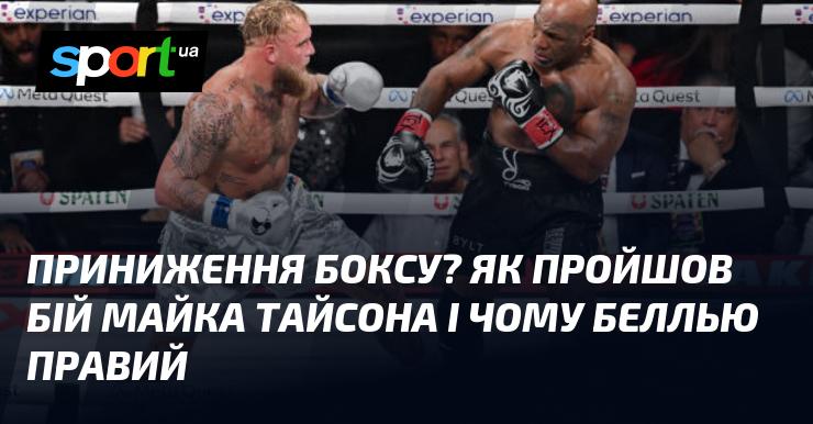 Зневажання боксу? Яким чином відбувся поєдинок Майка Тайсона і чому Беллью має рацію.